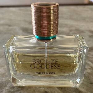 Estee Lauder Bronze Goddess Perfume with Gold and Turquoise Accents
